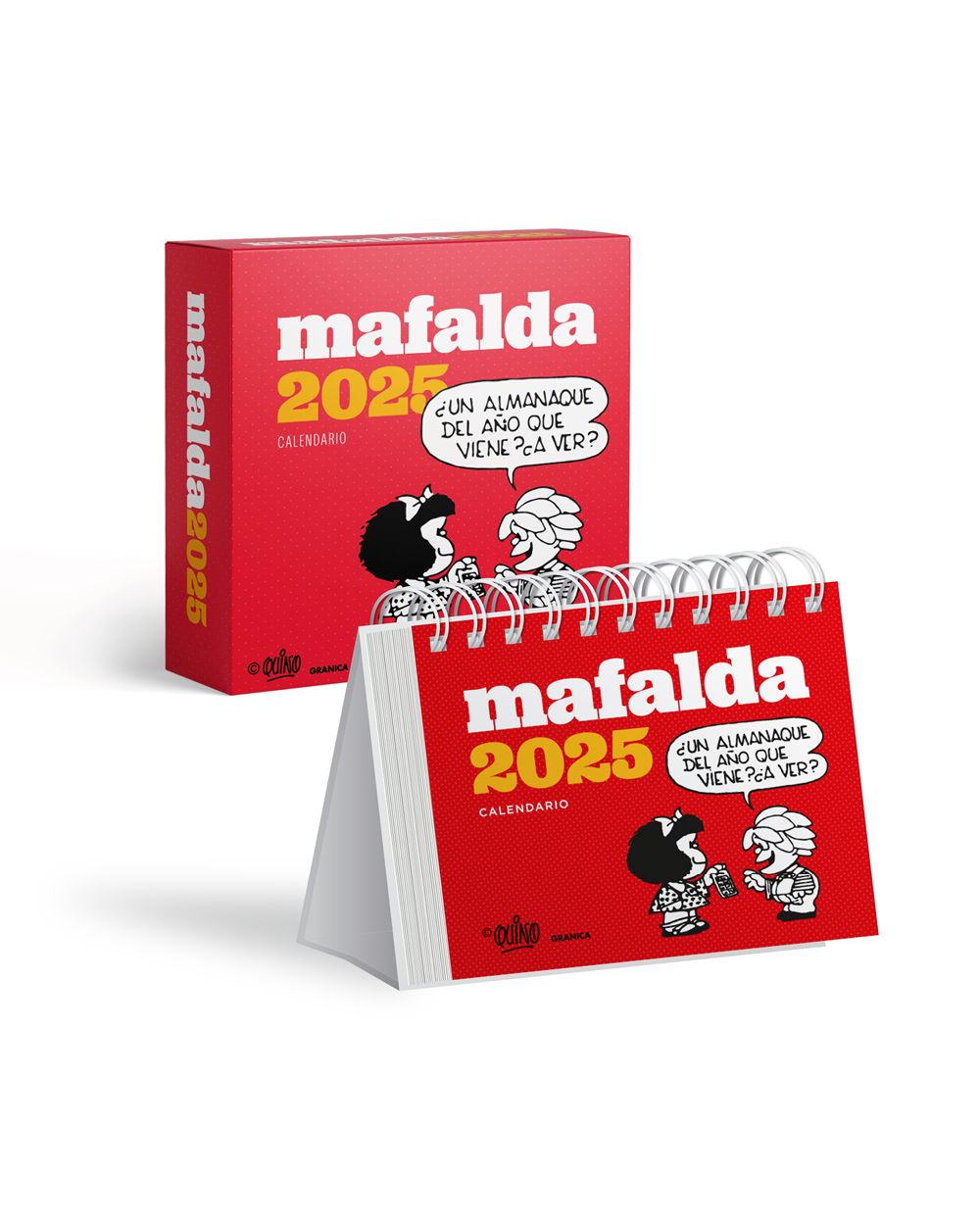 Mafalda 2025, Calendario Caja Roja